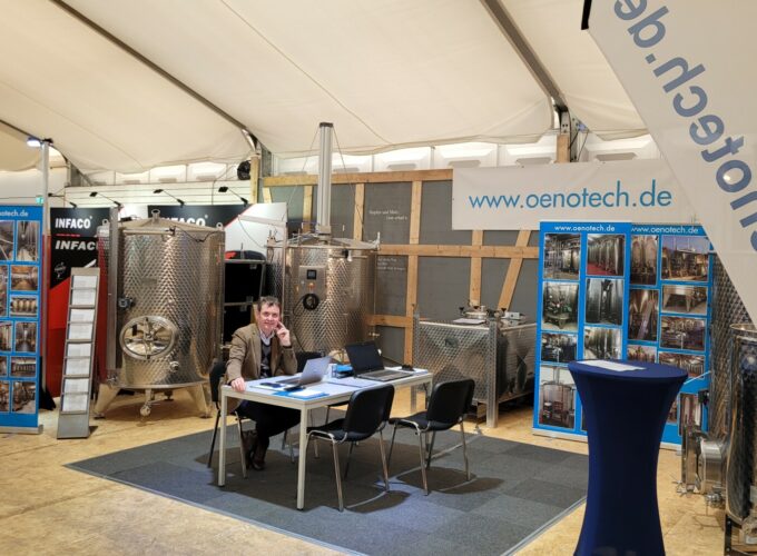 Messestand Oenotech.de Mainz 2024