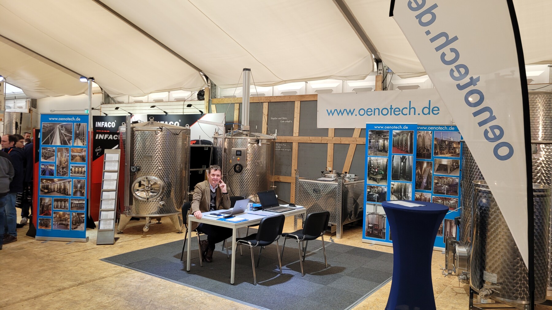 Messestand Oenotech.de Mainz 2024